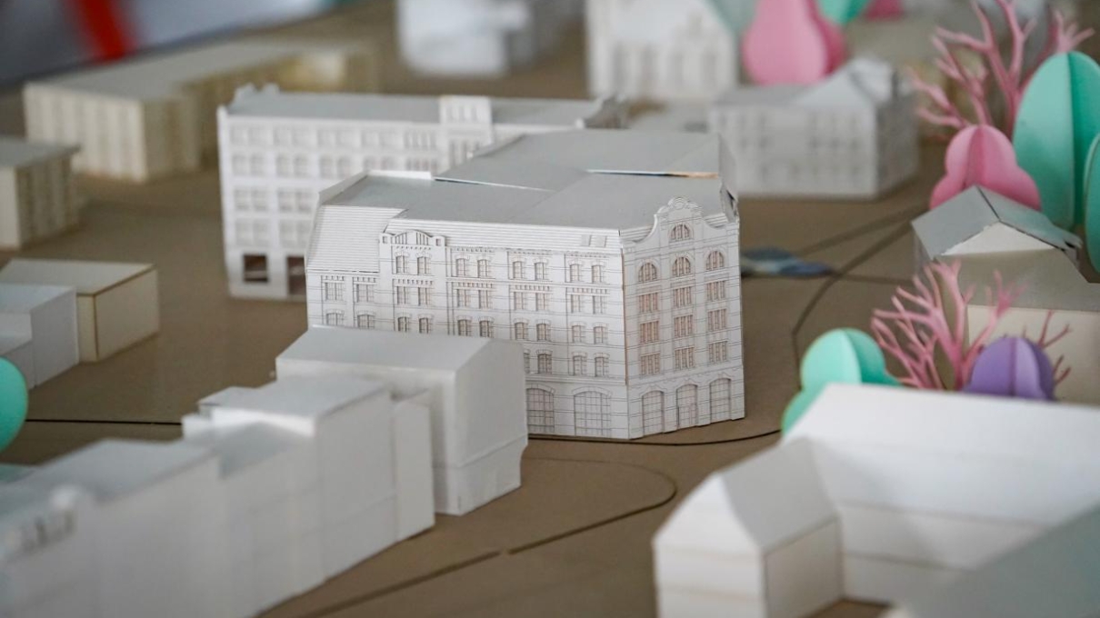 Modell der Stadt Zeitz zur Visualisierung des Wandels