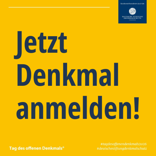 Anmeldung zum Tag des offenen Denkmals