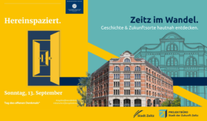 Flyer zum Tag des offenen Dankemals 2026 mit dem ZEKIWA gebäude