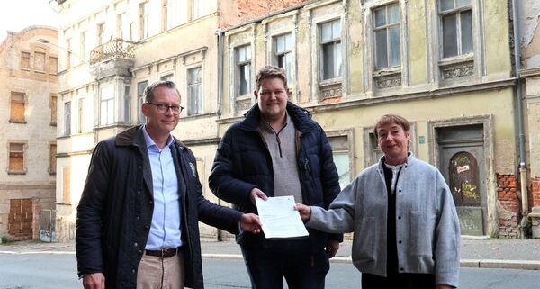 Fördermittelübergabe Rahnestraße Zeitz
