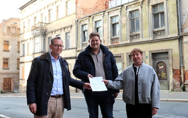 Fördermittelübergabe Rahnestraße Zeitz